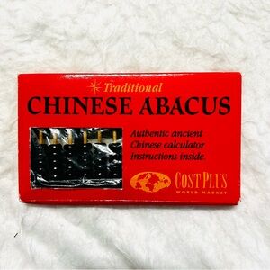 Cost Plus World Market Red Traditional Chinese Abacus